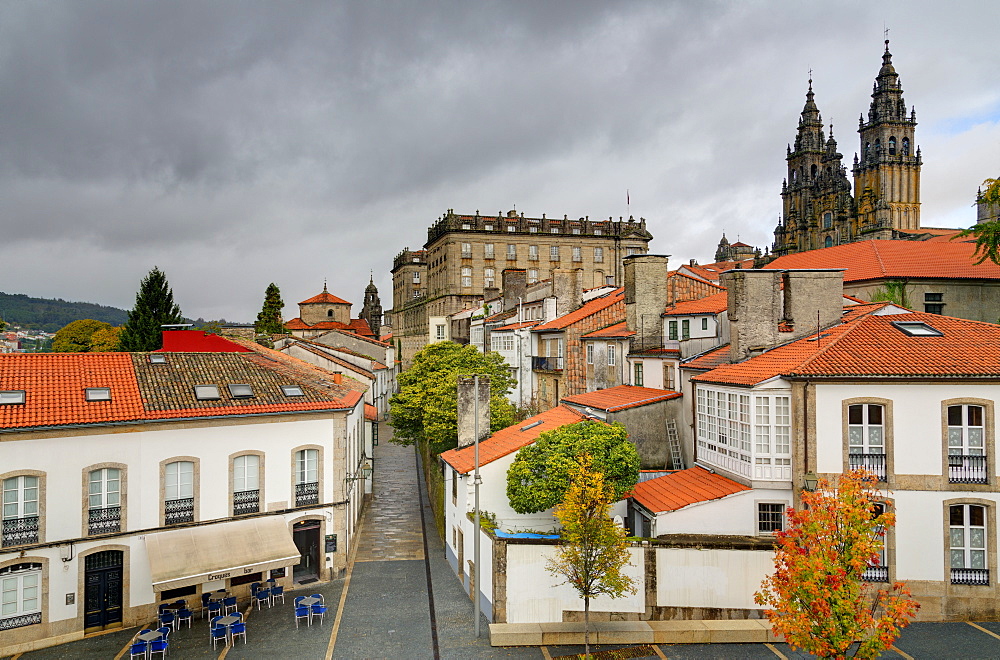 Old Town, Santiago de Compostela, UNESCO World Heritage Site, Galicia, Spain, Europe 