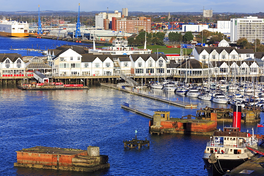 Town Quay in Southampton Port, Hampshire, England, United Kingdom, Europe