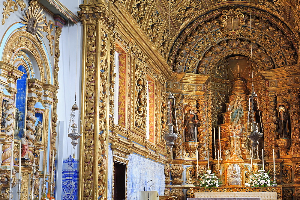 Santo Cristo Church in the Convento da Esperanca, Ponta Delgada City, Sao Miguel Island, Azores, Portugal, Europe 