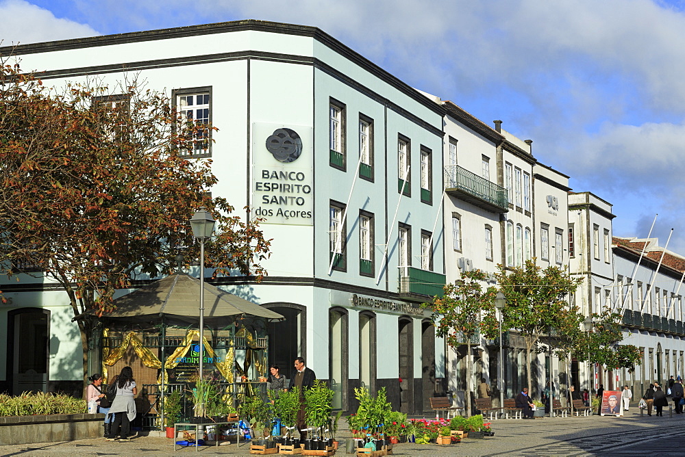 Matriz Square, Ponta Delgada, Sao Miguel Island, Azores, Portugal, Europe