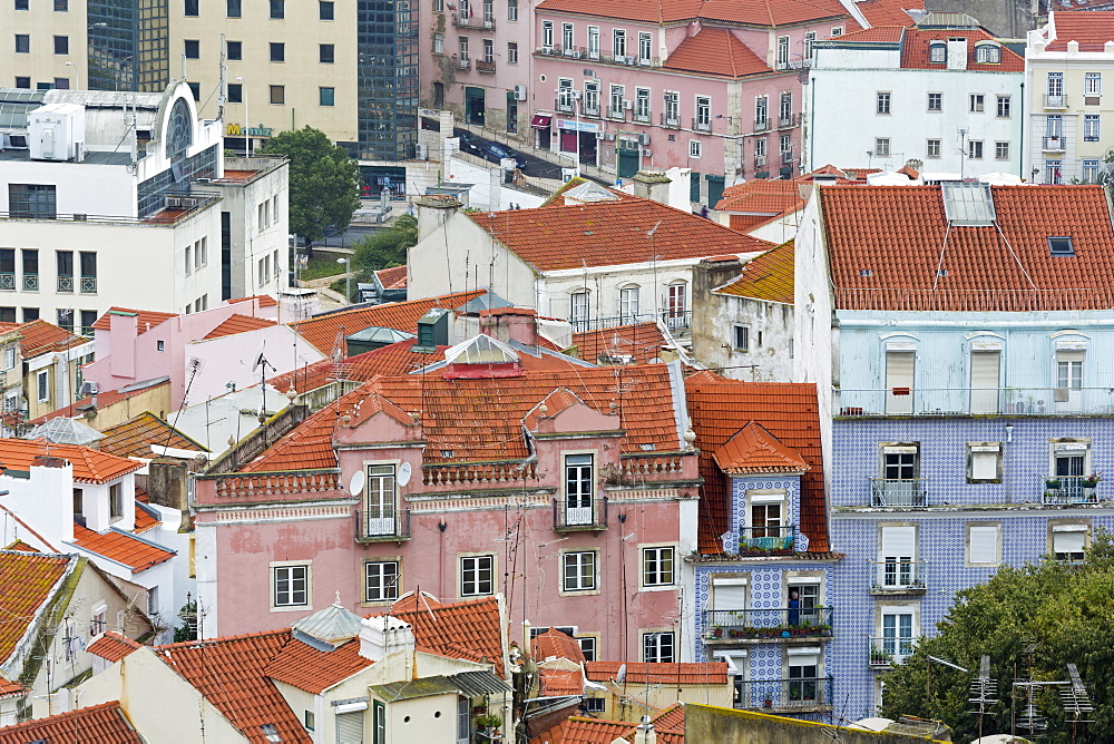 Miradouro da Graca in the Graca District, Lisbon, Portugal, Europe