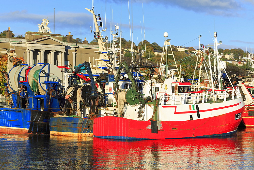 Trawlers on Penrose Wharf, Cork City, County Cork, Munster, Republic of Ireland, Europe