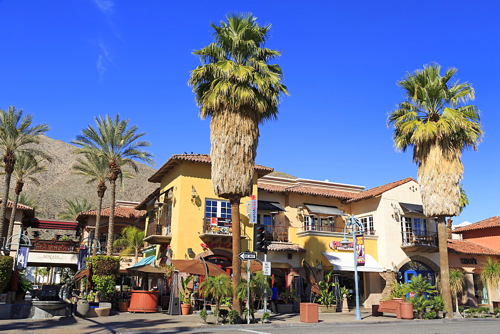 Mercado Plaza on Palm Canyon Drive, Palm Springs, California, United States of America, North America