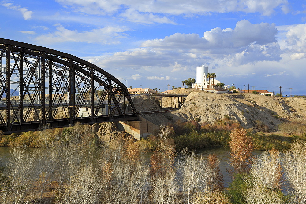 St. Thomas Indian Mission and Railway Bridge, Yuma, Arizona, United States of America, North America