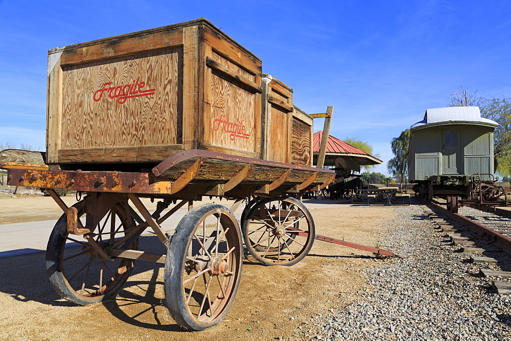 Wagon in Yuma Quartermaster Depot State Historic Park, Yuma, Arizona, United States of America, North America