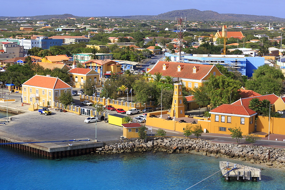 Kralendijk waterfront, Bonaire, West Indies, Caribbean, Central America