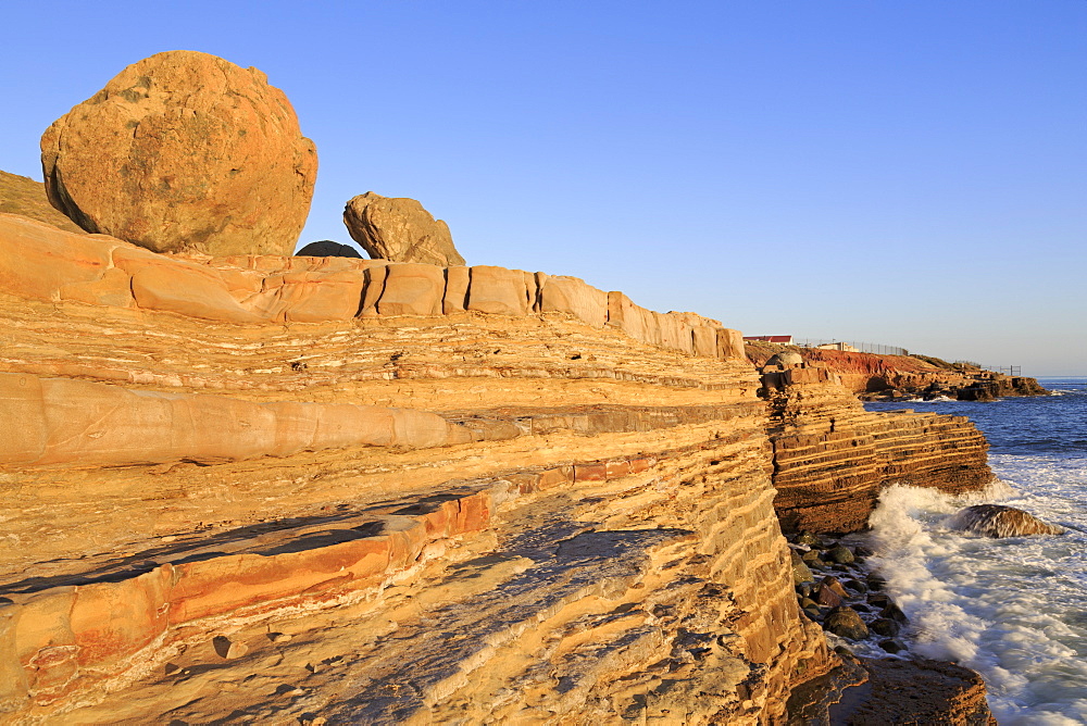 Coastline in Cabrillo National Monument, San Diego, California, United States of America, North America 