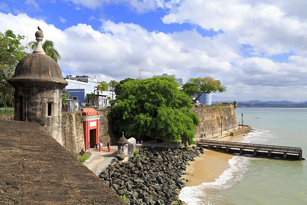 City Walls in Old San Juan, Puerto Rico, West Indies, Caribbean, Central America 