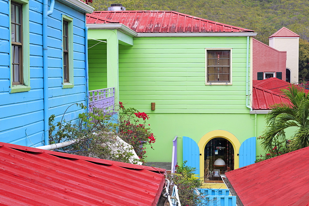 Wharfside Village in Cruz Bay, St. John, United States Virgin Islands, West Indies, Caribbean, Central America