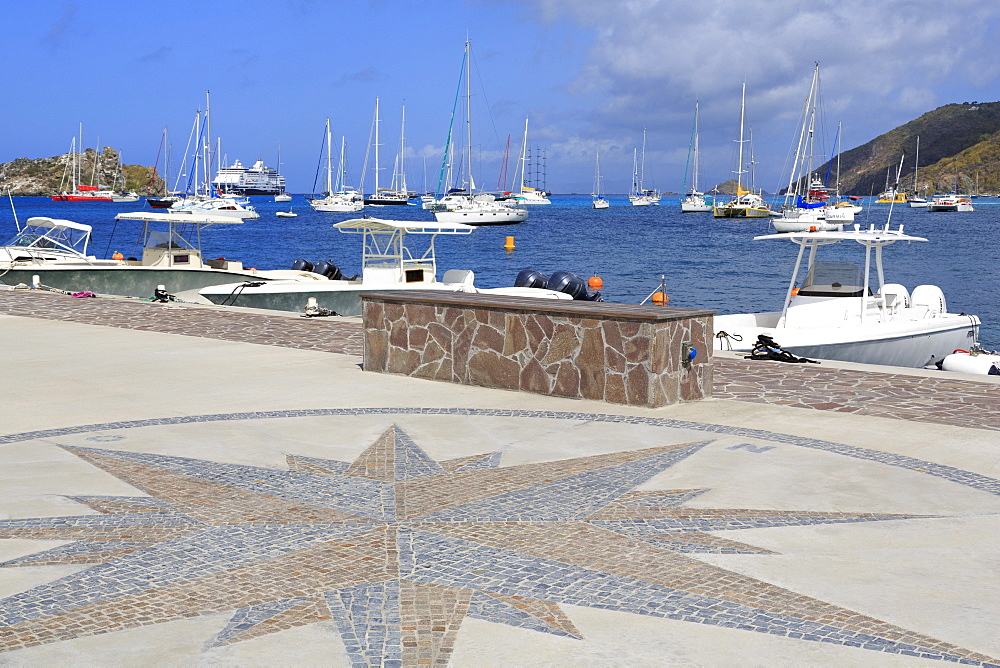 La Pointe in Gustavia Harbor, Gustavia, St. Barthelemy (St. Barts), Leeward Islands, West Indies, Caribbean, Central America