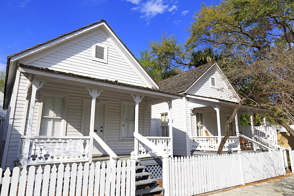 Cigar worker's Cottage, Ybor City Historic District, Tampa, Florida, United States of America, North America