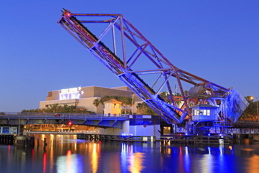 Cass Street and CSX Bridges over the Hillsborough River, Tampa, Florida, United States of America, North America