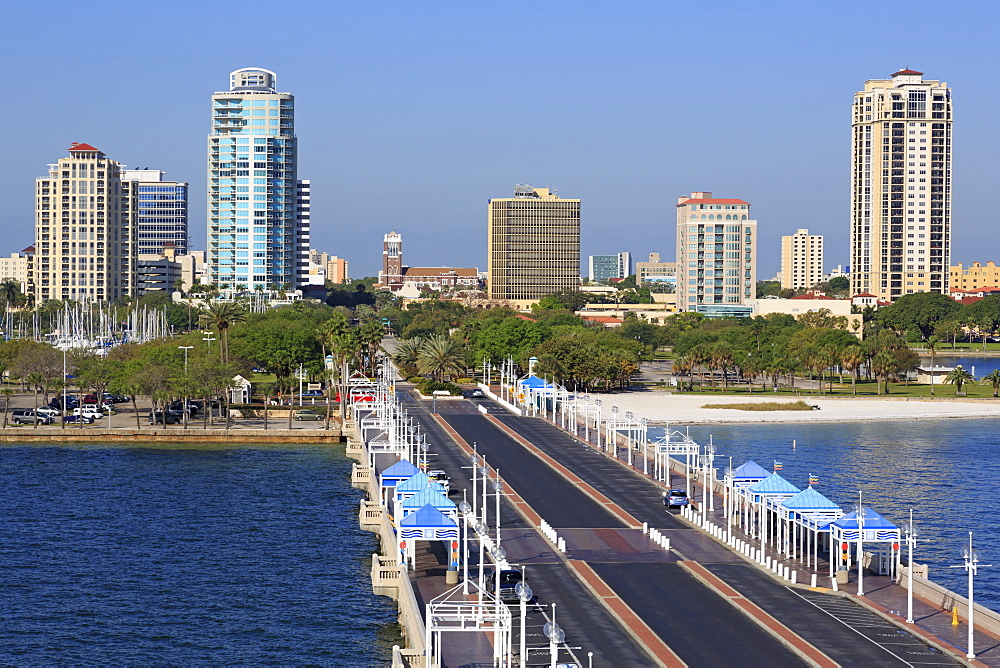 St. Petersburg skyline, Tampa, Florida, United States of America, North America