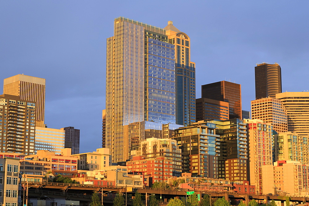 Seattle skyline, Washington State, United States of America, North America