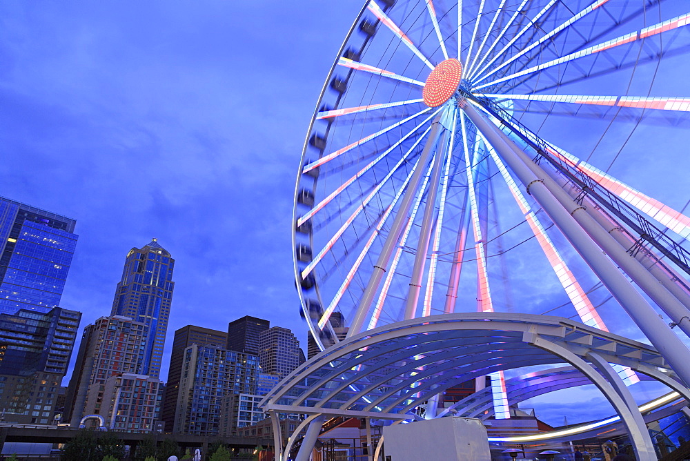 Seattle Great Wheel on Pier 57, Seattle, Washington State, United States of America, North America