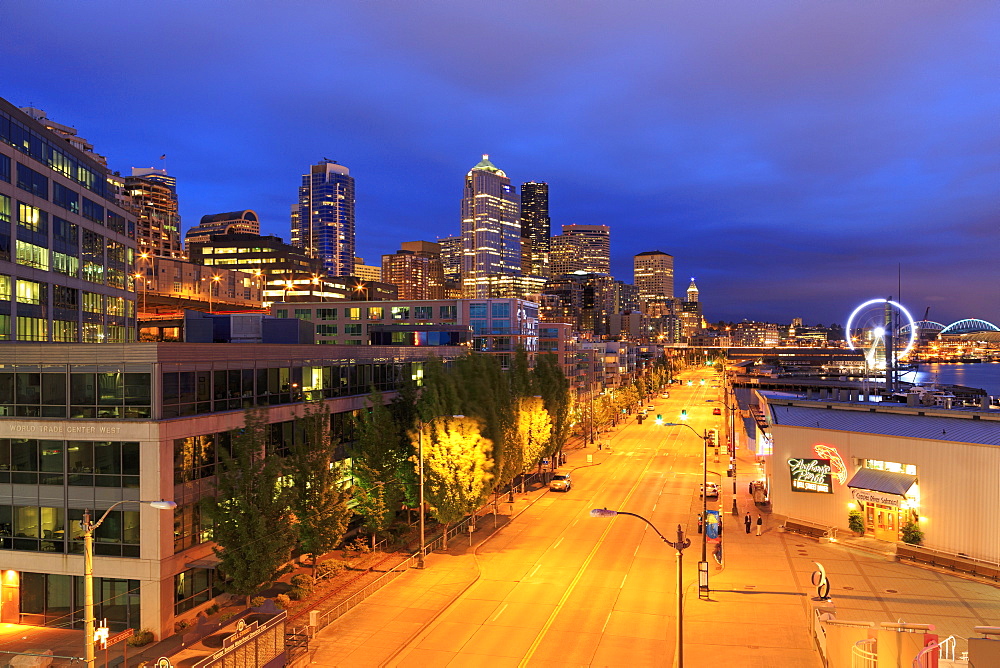 Alaskan Way, Seattle, Washington State, United States of America, North America