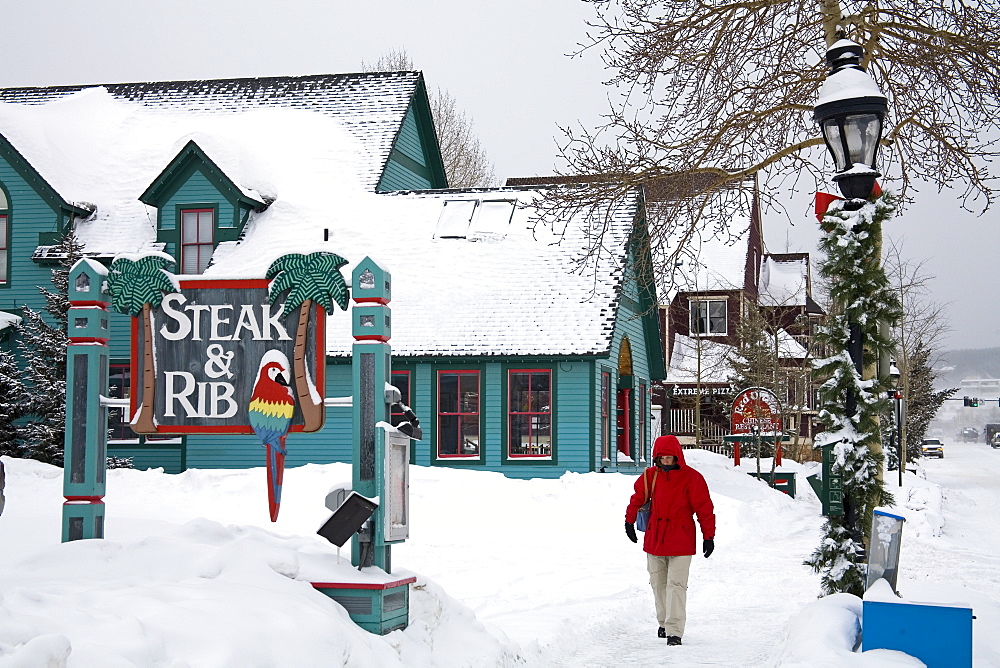 Restaurant in downtown Breckenridge, Rocky Mountains, Colorado, United States of America, North America