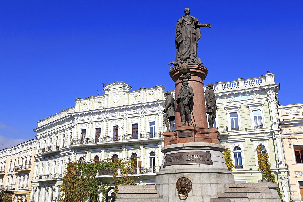 Empress Catherine Monument, Odessa, Crimea, Ukraine, Europe 