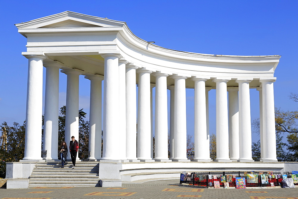 Colonnade of Vorontsov's Palace, Odessa, Crimea, Ukraine, Europe