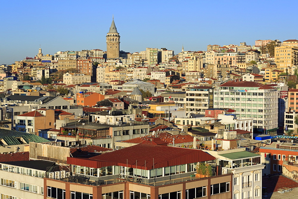 Galata Tower, Beyoglu District, Istanbul, Turkey, Europe