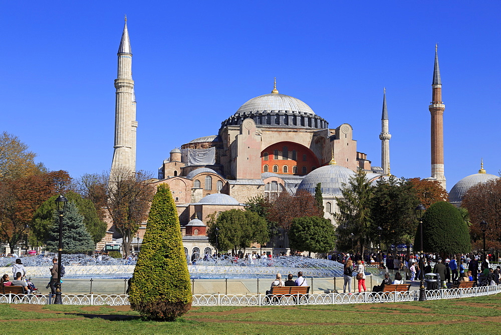 Haghia Sophia, UNESCO World Heritage Site, Sultanahmet District, Istanbul, Turkey, Europe