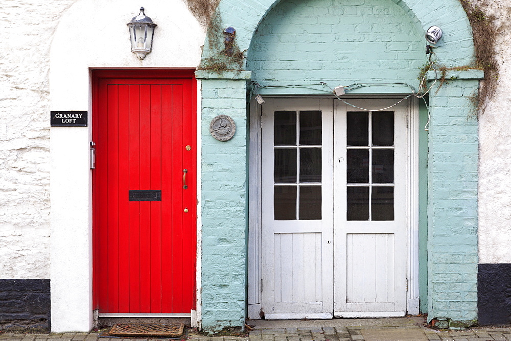 Doors in Kinsale Town, County Cork, Munster, Republic of Ireland, Europe