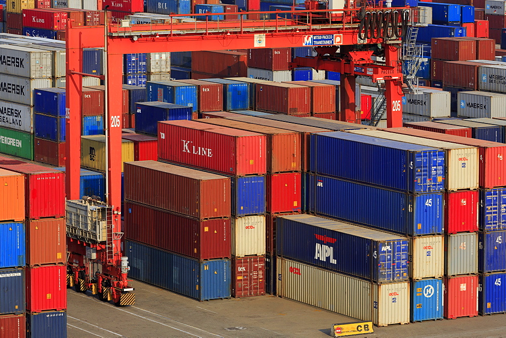 Container port, Sihanoukville Port, Sihanouk Province, Cambodia, Indochina, Southeast Asia, Asia