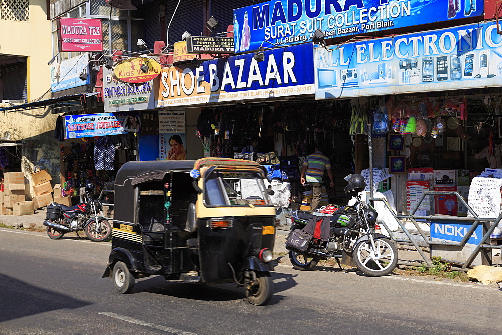 Street scene in Port Blair, Andaman Islands, India, Asia