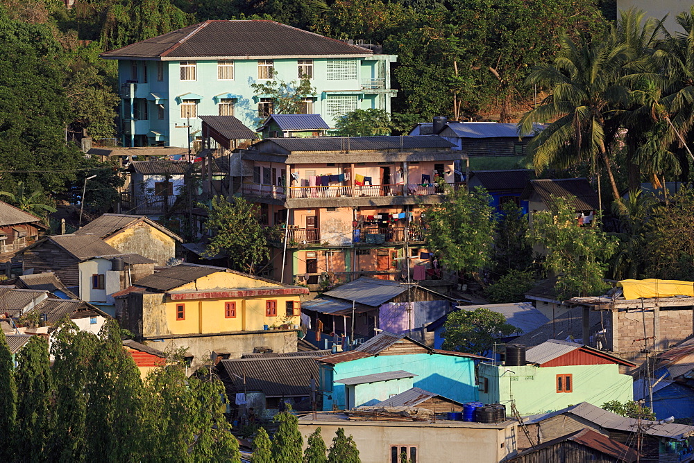 Houses in Port Blair, Andaman Islands, India, Asia