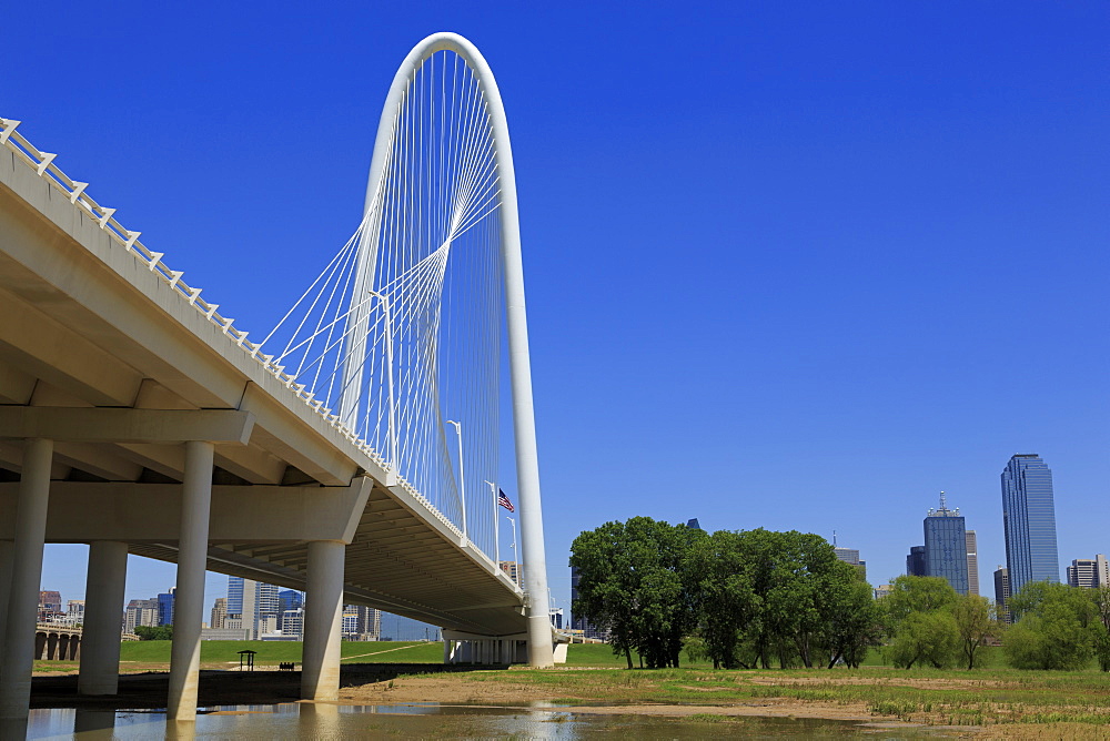 The Margaret Hunt Hill Bridge, Dallas, Texas, United States of America, North America