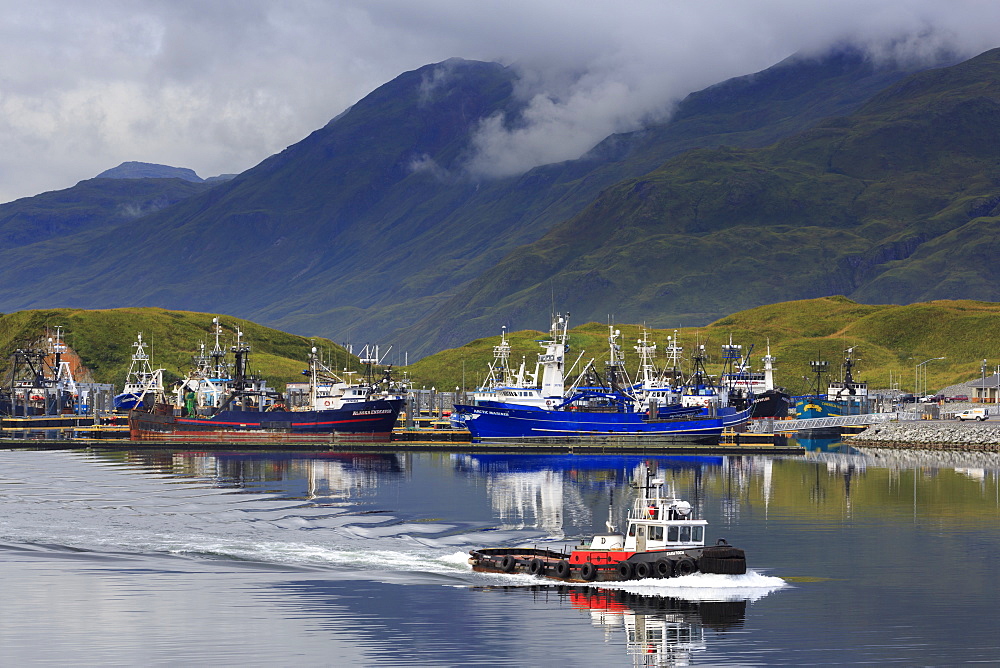 Carl E. Moses Boat Harbor, Dutch Harbor, Amaknak Island, Aleutian Islands, Alaska, United States of America, North America