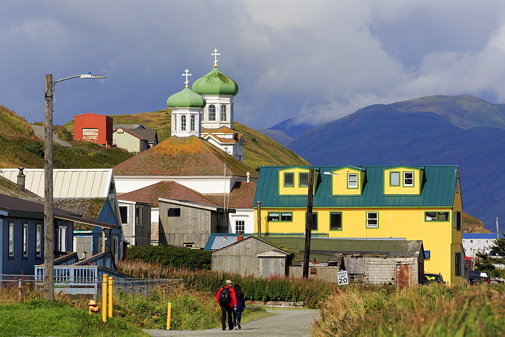 Russian Orthodox Church, Unalaska Island, Aleutian Islands, Alaska, United States of America, North America