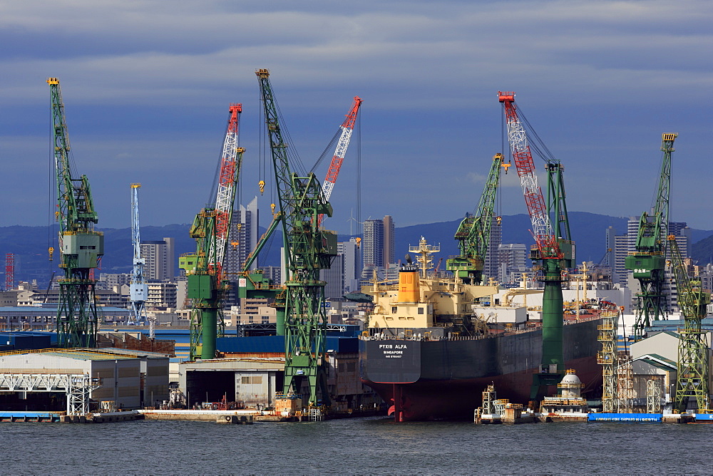 Kawasaki Kobe Shipyard, Honshu Island, Japan, Asia