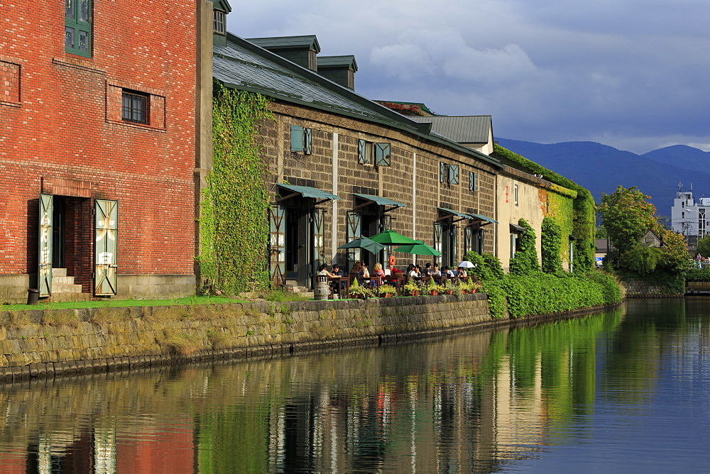 Canal, Otaru City, Hokkaido Prefecture, Japan, Asia