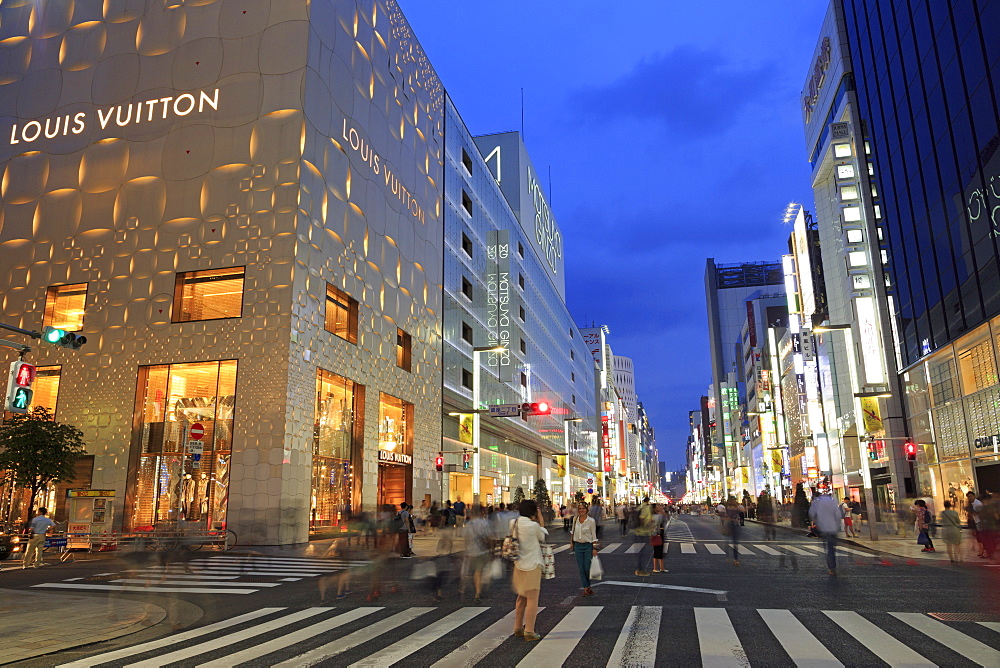 Ginza Shopping District, Tokyo, Japan, Asia