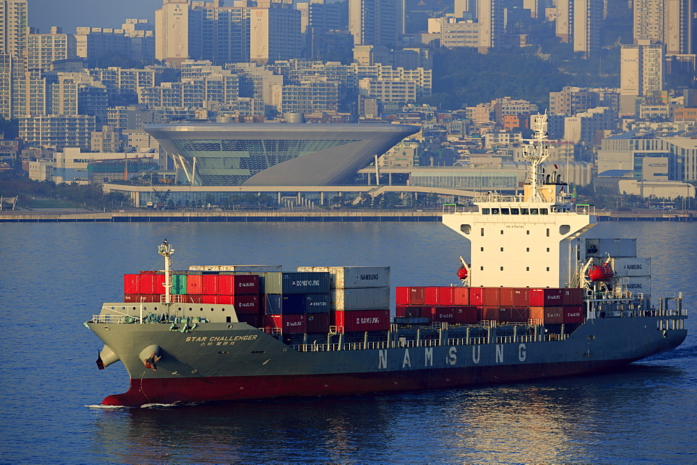 Container ship, Port of Busan, South Korea, Asia