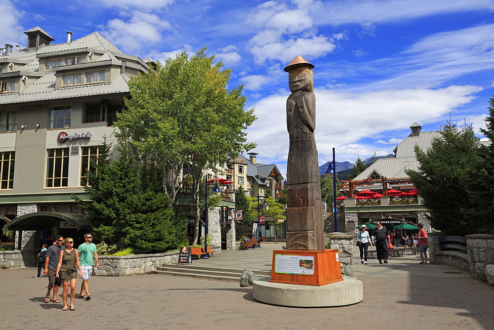 Welcome Figure, Whistler Village, British Columbia, Canada, North America