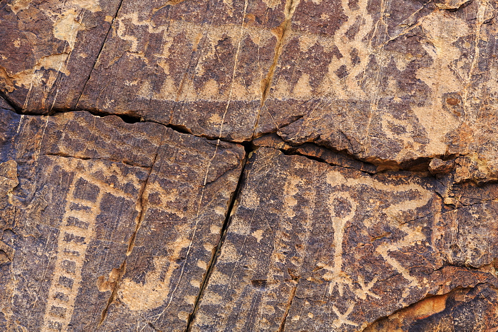 Petroglyphs, Parowan Gap, Iron County, Utah, United States of America, North America