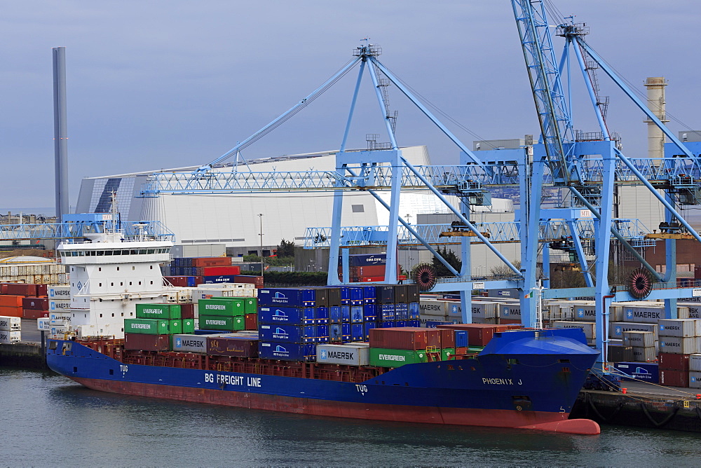 Container Port, Dublin City, County Dublin, Republic of Ireland, Europe