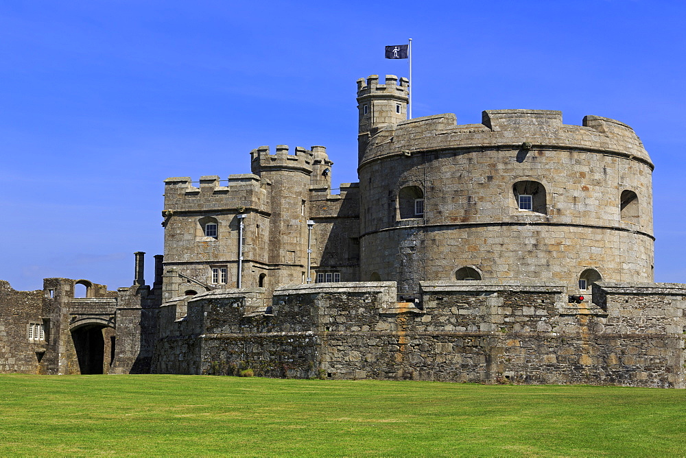 Henry VIII's Fort in Pendennis Castle, Falmouth, Cornwall, England, United Kingdom, Europe