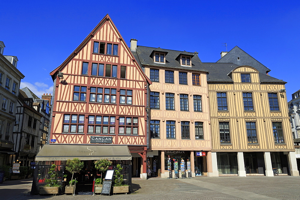 Place du Vieux Marche, Old Town, Rouen, Normandy, France, Europe