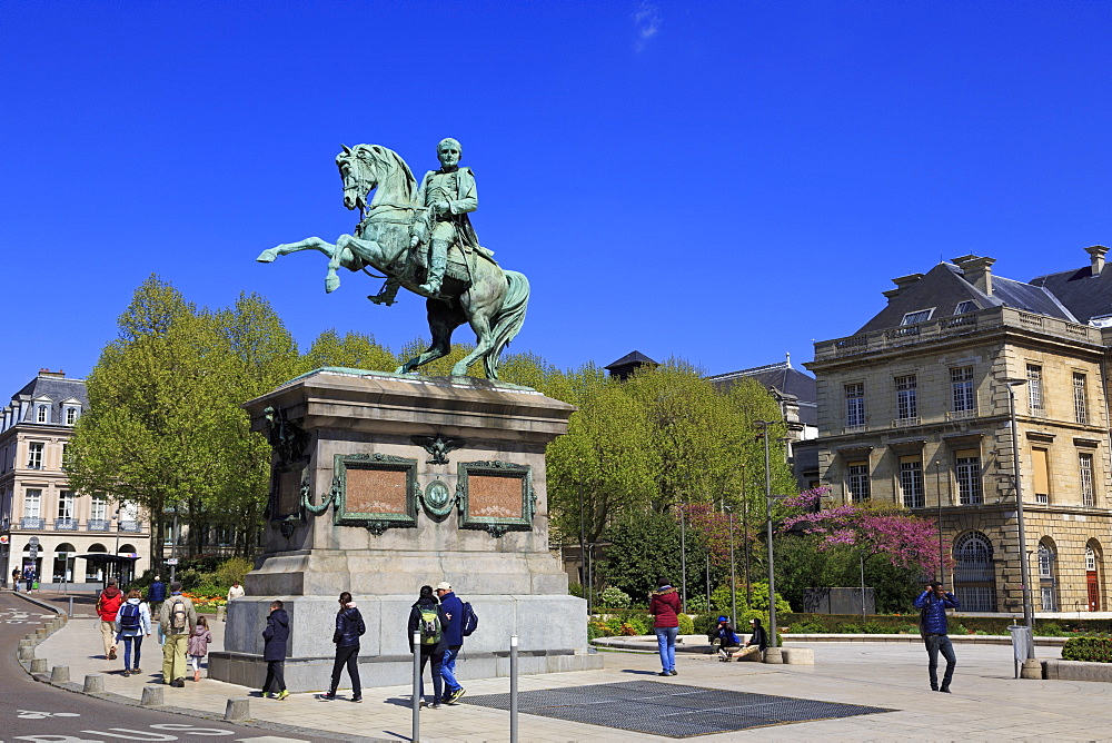 Statue of Napoleon, Hotel De Ville Rouen, Normandy, France, Europe