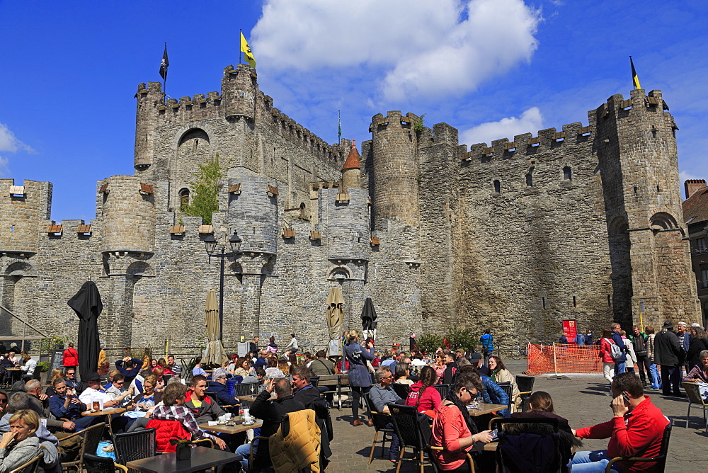 Gravensteen Castle, Ghent, East Flanders, Belgium, Europe