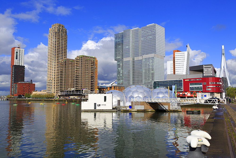 Skyscrapers, Wilhelminaplein District, Rotterdam, South Holland, Netherlands, Europe