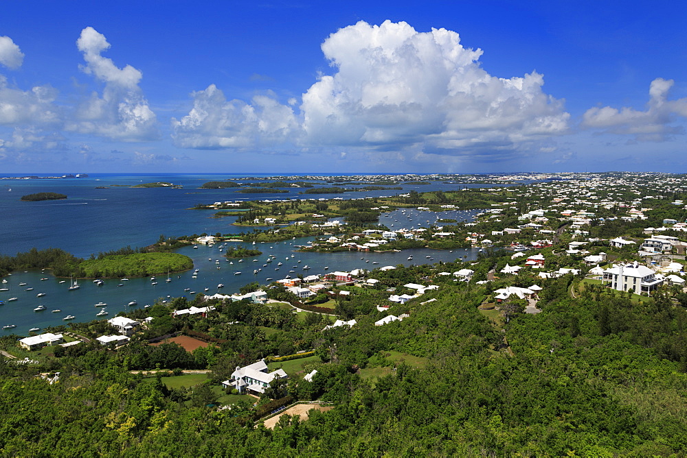 View from Gibbs Hill Lighthouse, Southampton Parish, Bermuda, Central America