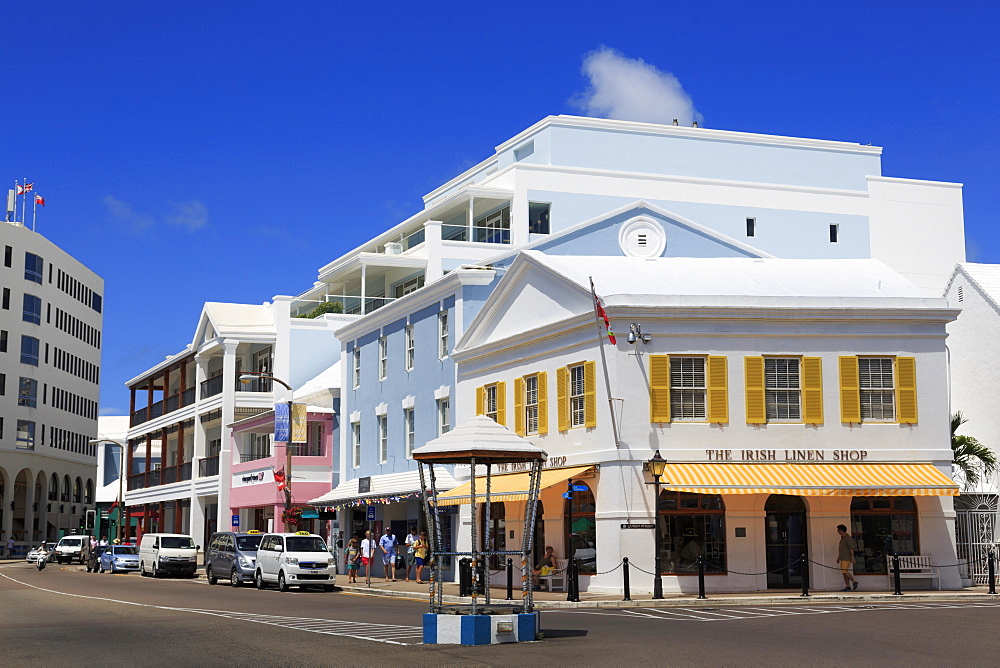 Front Street, Hamilton City, Pembroke Parish, Bermuda, Atlantic, Central America