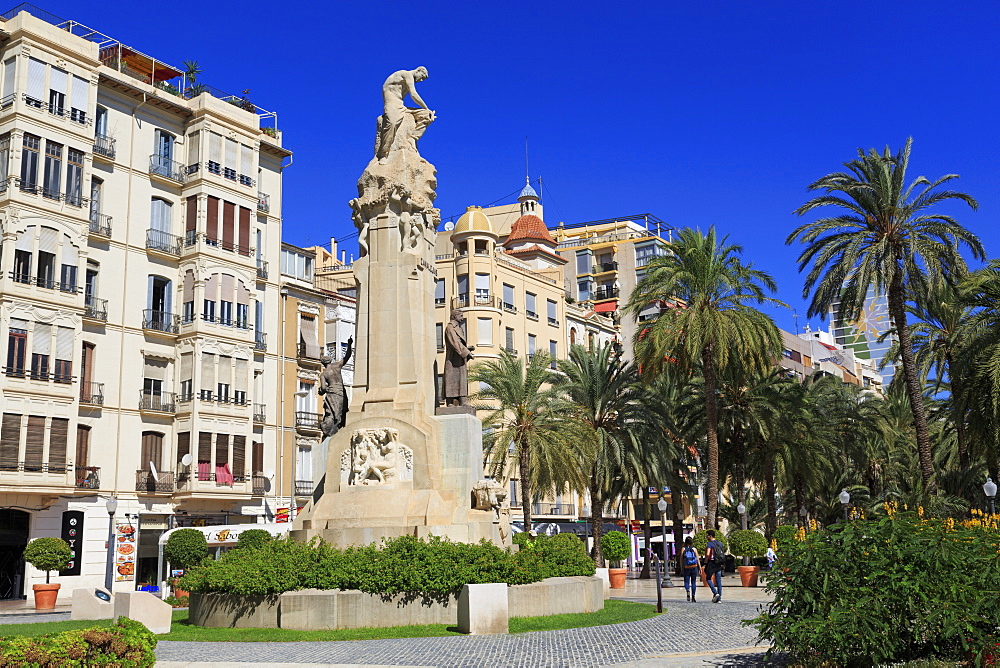 Canalejas Monument, Alicante, Costa Blanca, Spain, Europe