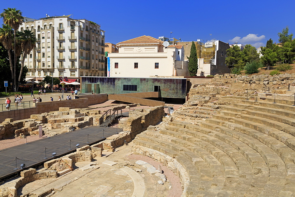 Roman Theatre, Malaga, Andalusia, Spain, Europe