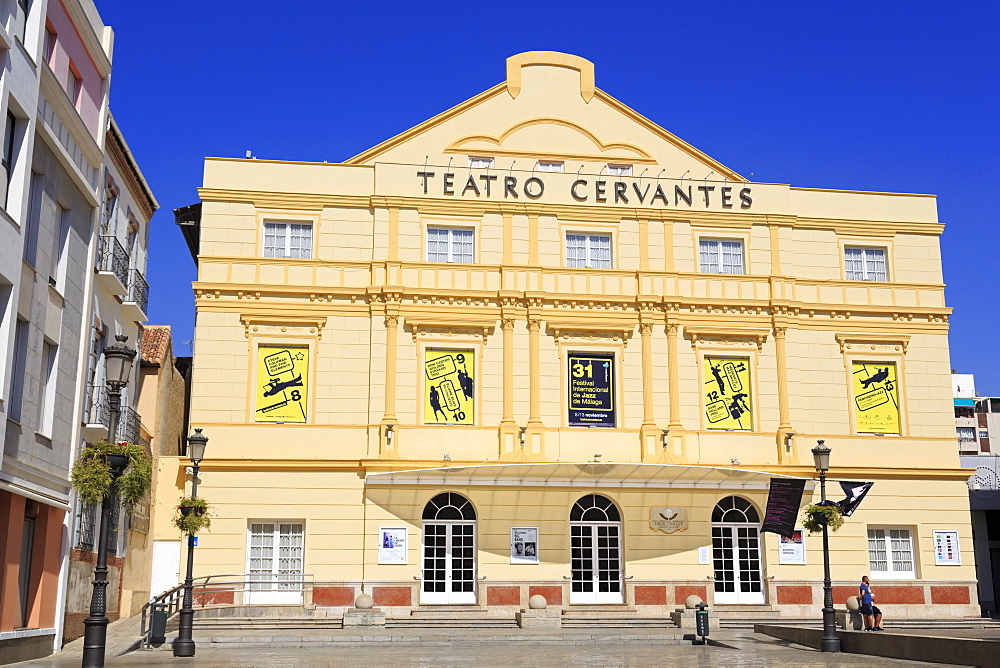 Cervantes Theatre, Malaga, Andalusia, Spain, Europe