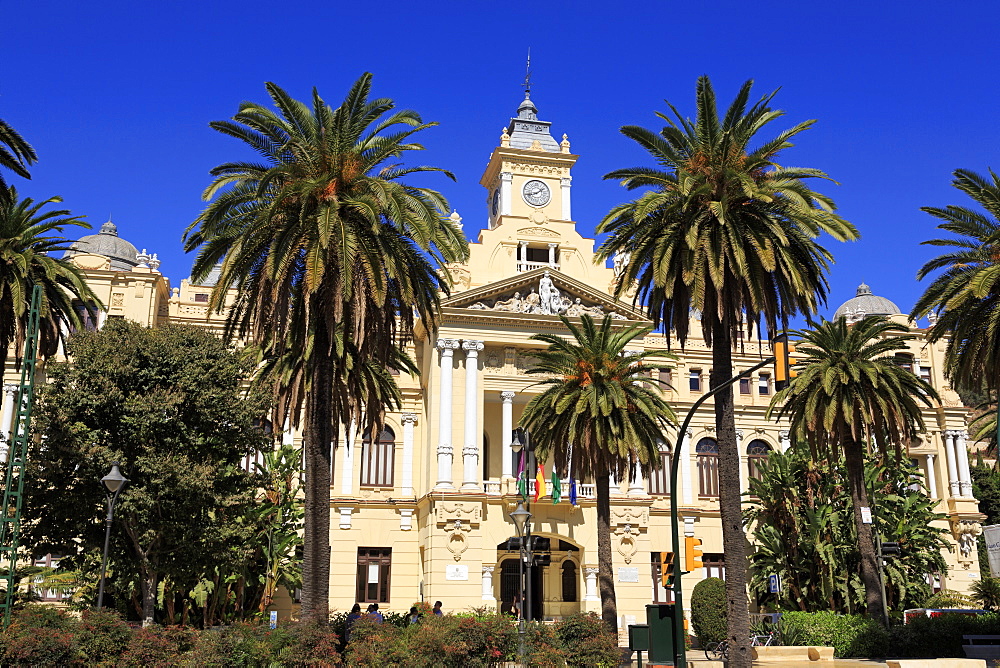 City Hall, Malaga, Andalusia, Spain, Europe